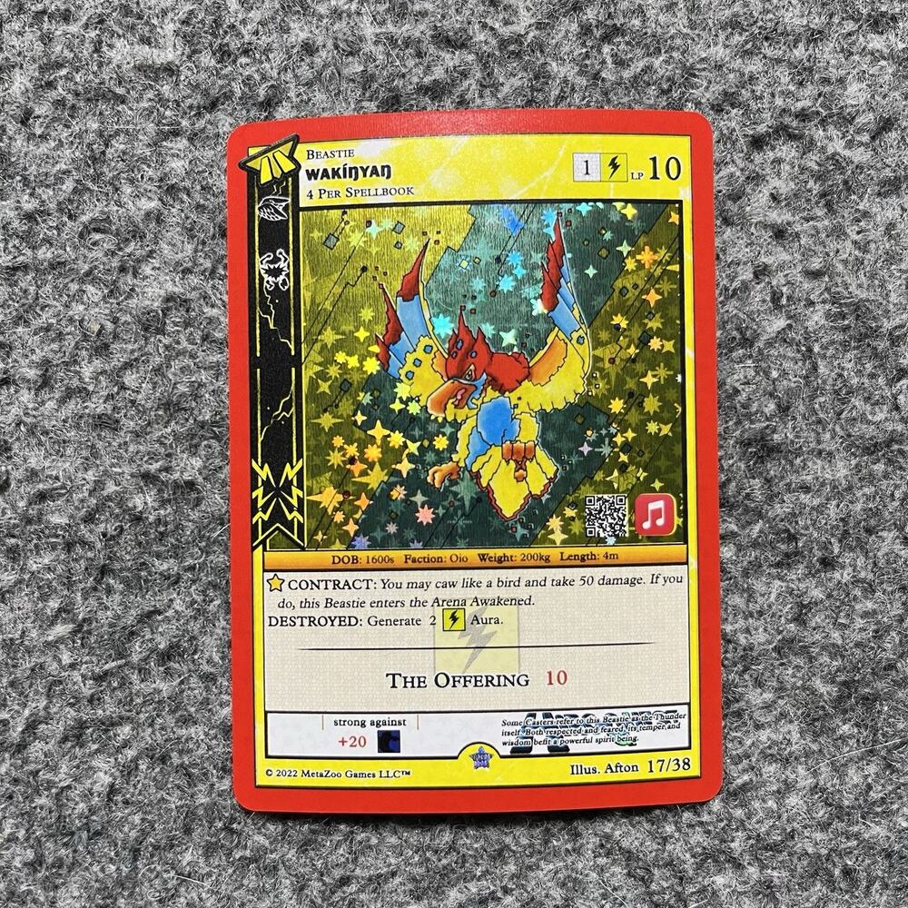 Metazoo HiroQuest Wakinyan Full Holo 17/38 Apple Music NM Pack Fresh
